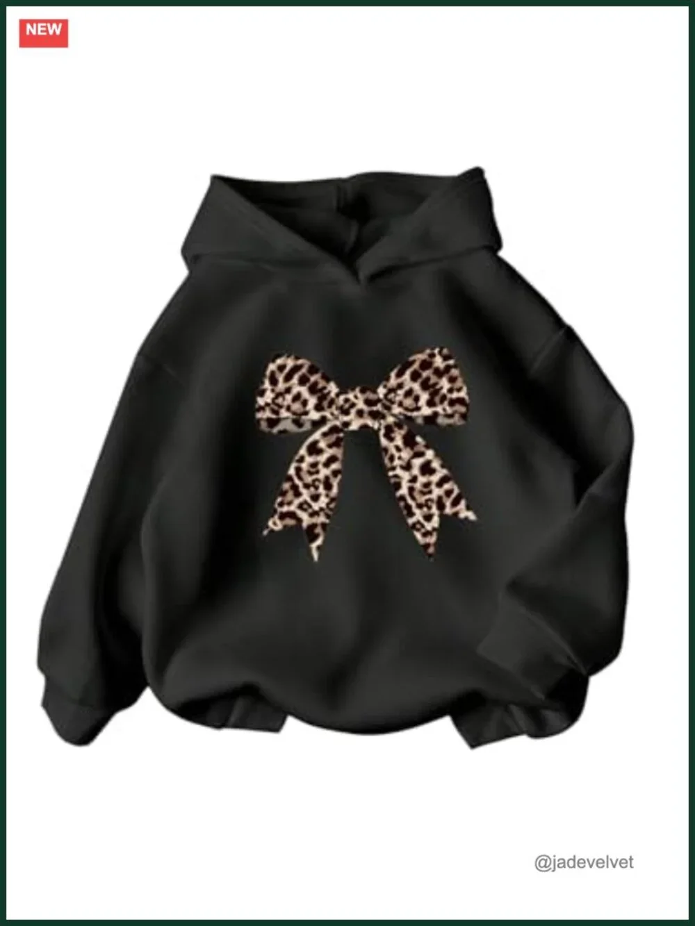 Girl's Cherry Graphic Long Sleeve Hooded Sweatshirt Pullover